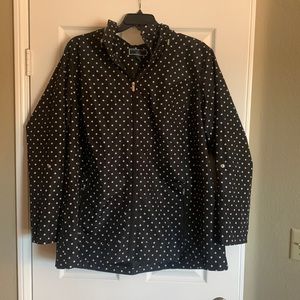 Polka dot wind/rain jacket